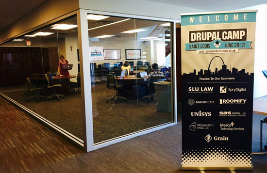 Sprints in Learning Lounge at SLU LAW - DrupalCamp St. Louis 2015